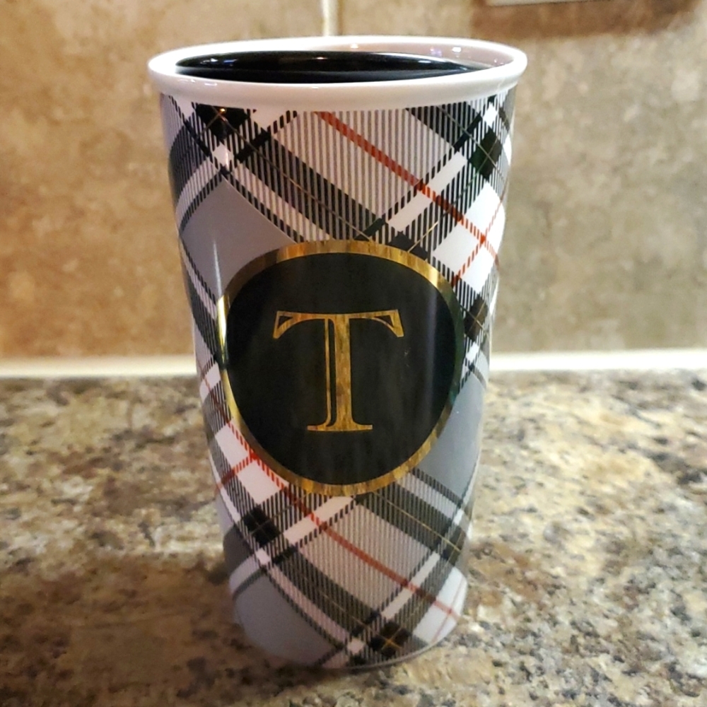 Charming Charlie T initial mug, $5